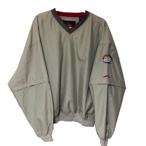 VTG Sun Mountain BATH Country Club Windbreaker Mens L Golf Lined Zip Off Sleeves